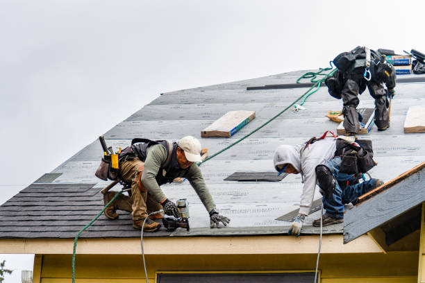 Professional Roofing technician working in Eastville, VA